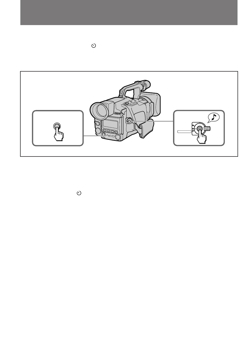 Self-timer recording | Sony DCR-VX1000 User Manual | Page 30 / 88