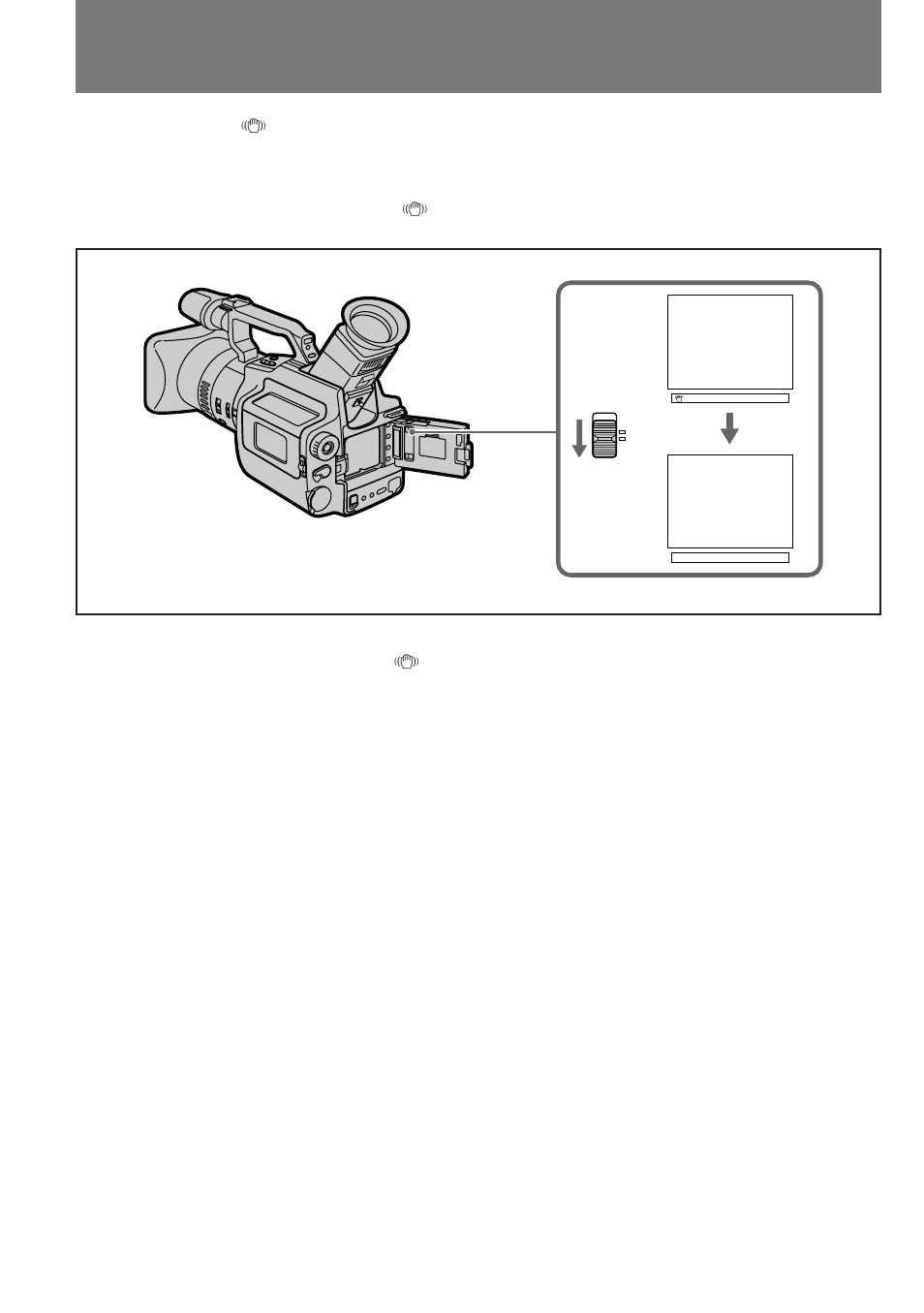 Releasing the steady shot function | Sony DCR-VX1000 User Manual | Page 48 / 88