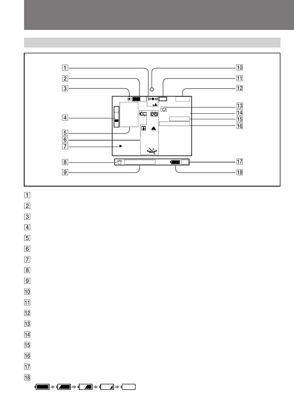 Identifying the parts | Sony DCR-VX1000 User Manual | Page 80 / 88