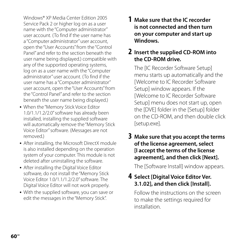 Sony ICD-SX68 User Manual | Page 60 / 88