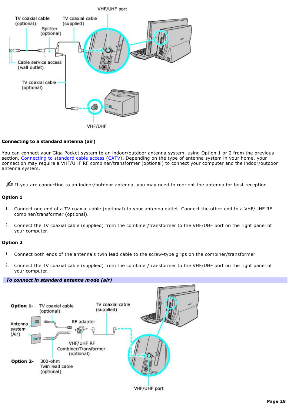 Sony PCV-W600G User Manual | Page 28 / 138