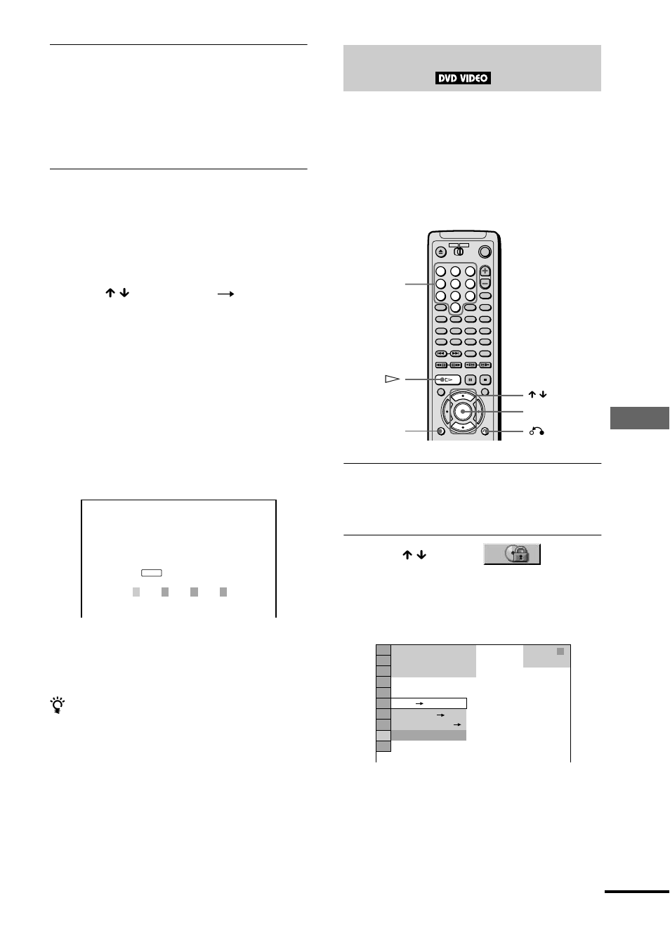 Parental control (limiting playback by children), Us ing va ri ous addition a l func tions | Sony DVP-NS500V User Manual | Page 65 / 96