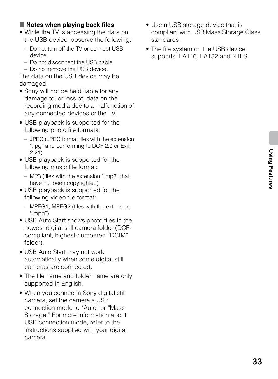 Sony KDL-42EX440 User Manual | Page 33 / 76