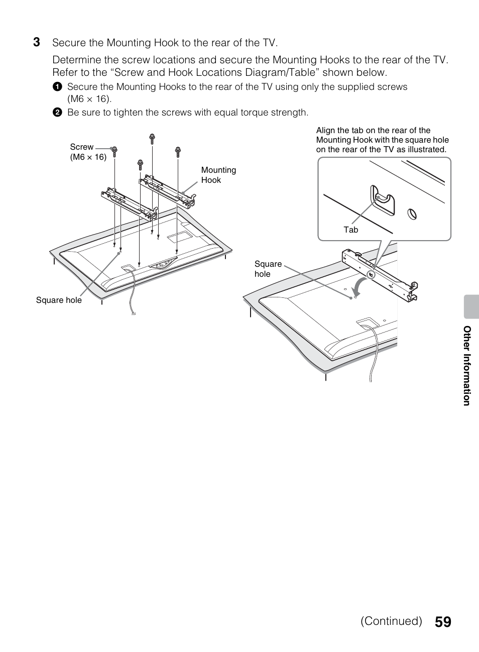 Continued) | Sony KDL-42EX440 User Manual | Page 59 / 76