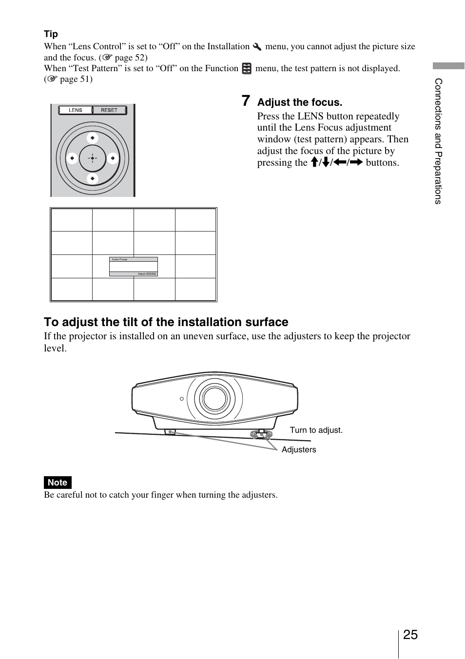 Sony VPL-VW200 User Manual | Page 25 / 88