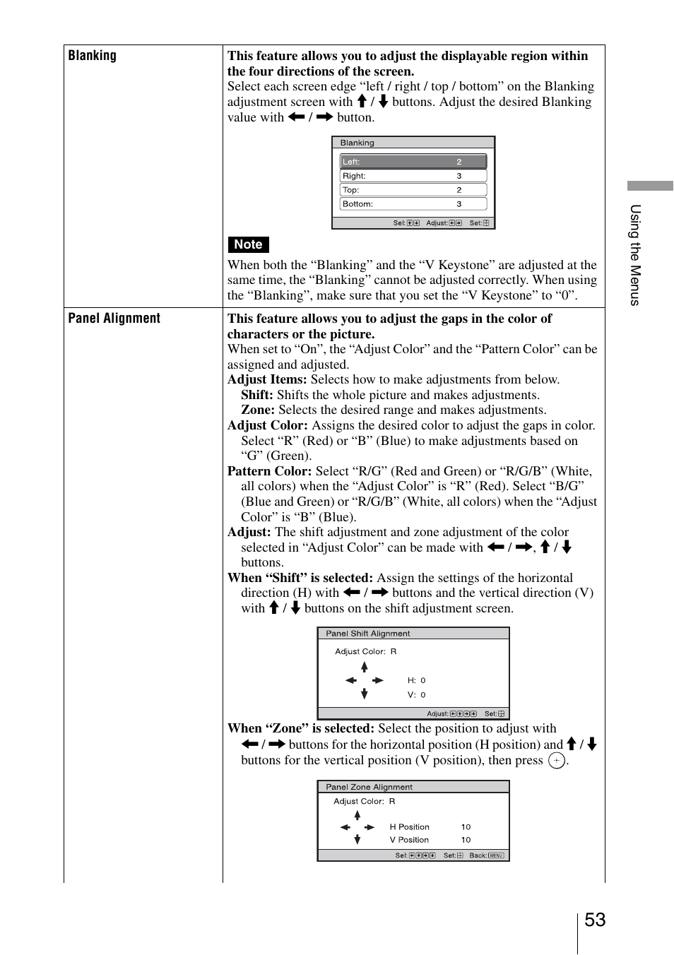 Sony VPL-VW200 User Manual | Page 53 / 88