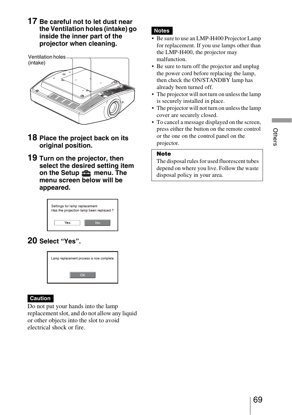 Sony VPL-VW200 User Manual | Page 69 / 88