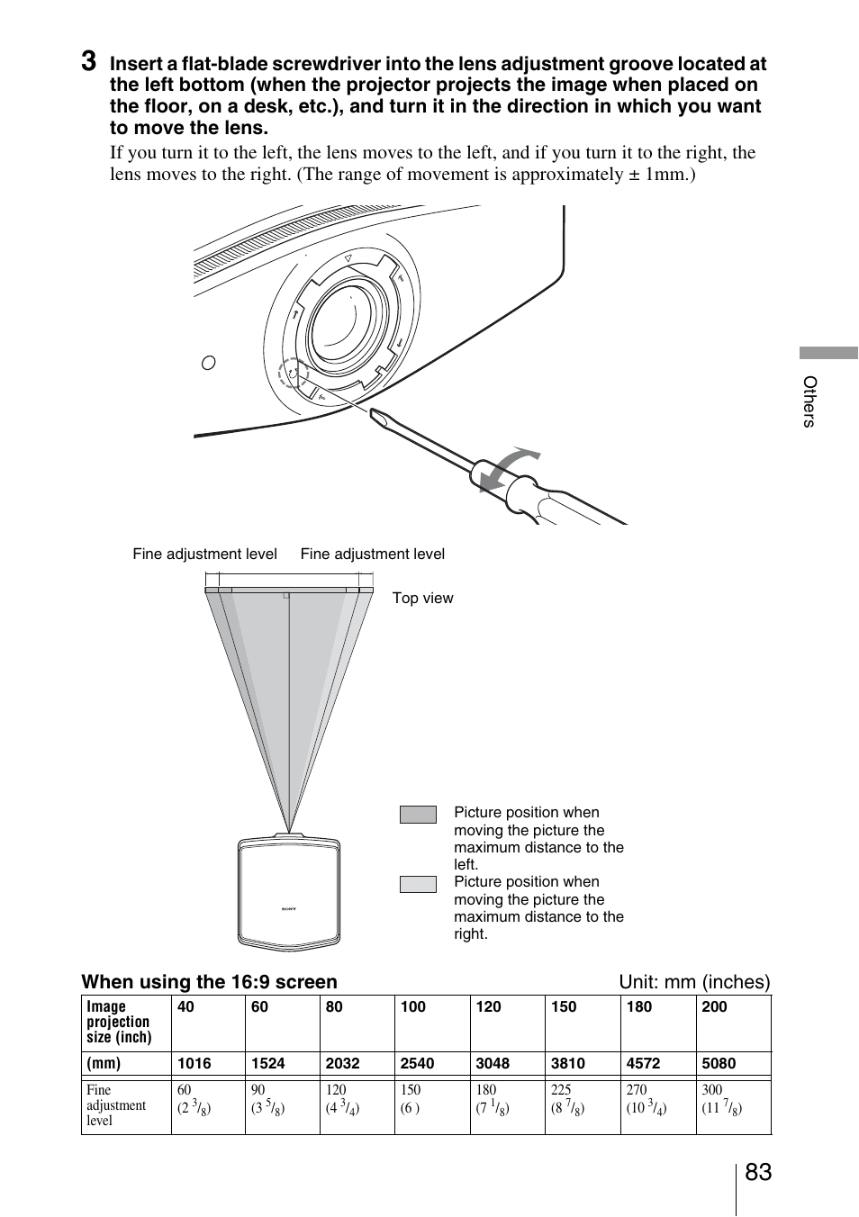 Sony VPL-VW200 User Manual | Page 83 / 88