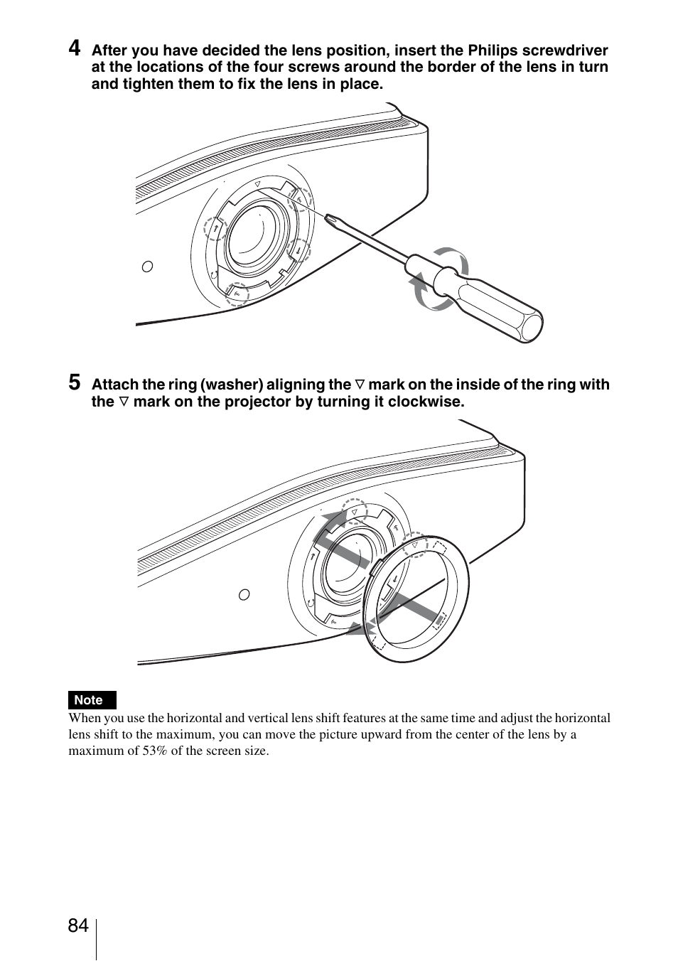 Sony VPL-VW200 User Manual | Page 84 / 88