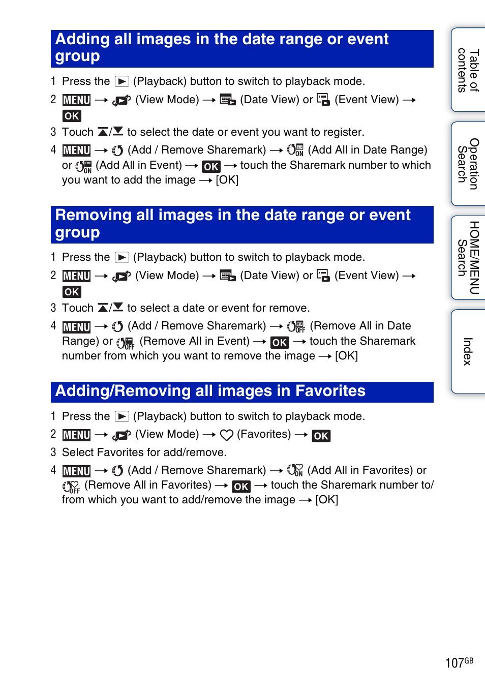 Sony DSC-T700 User Manual | Page 107 / 170
