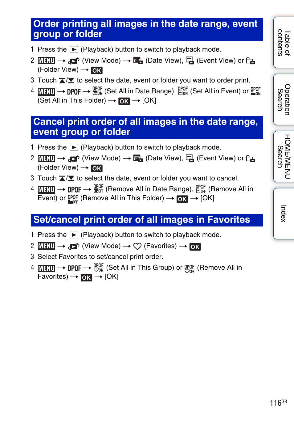 Sony DSC-T700 User Manual | Page 116 / 170