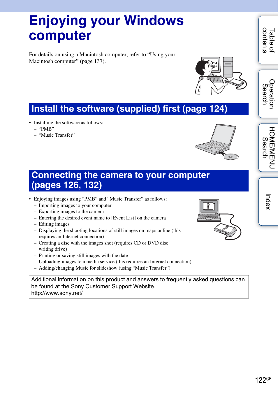 Enjoying your windows computer | Sony DSC-T700 User Manual | Page 122 / 170