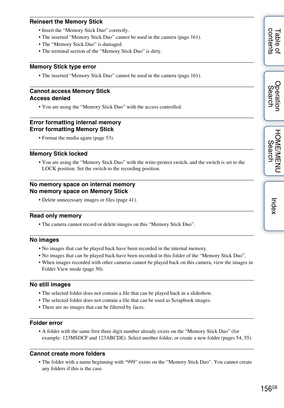 Sony DSC-T700 User Manual | Page 156 / 170