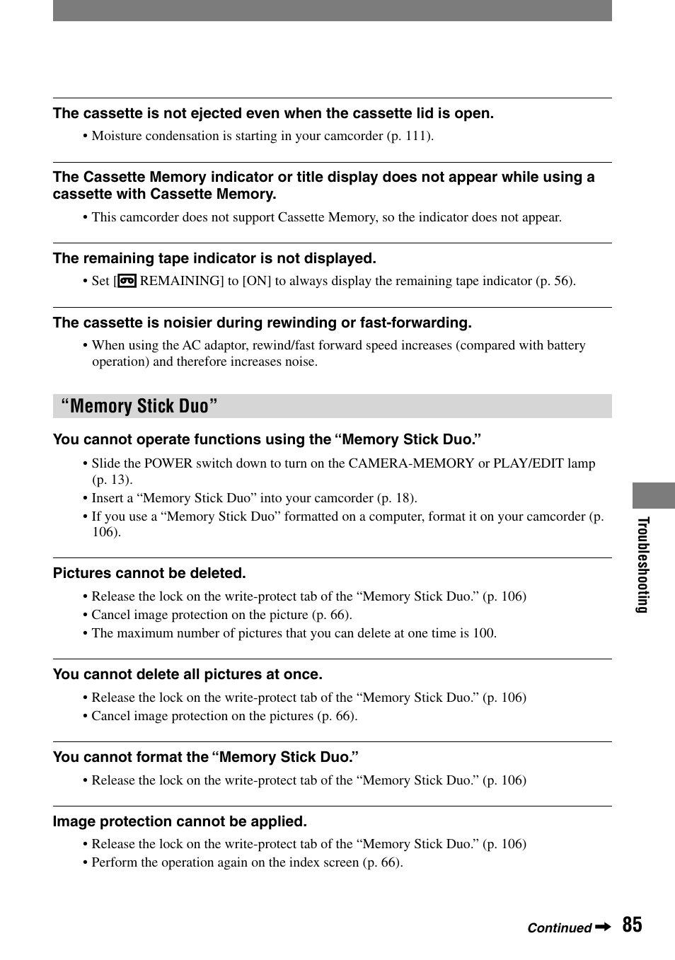 Sony DCR-HC90 User Manual | Page 85 / 123