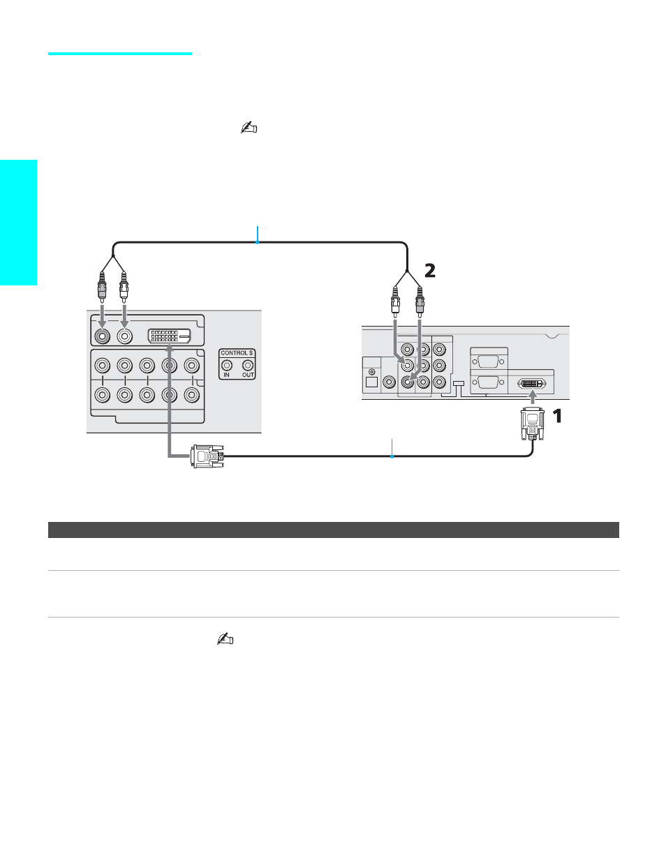 Digital satellite receiver with dvihdtv connector, Digital satellite receiver with dvi-hdtv connector, Se tu p | Sony KE-50XS910 User Manual | Page 46 / 116