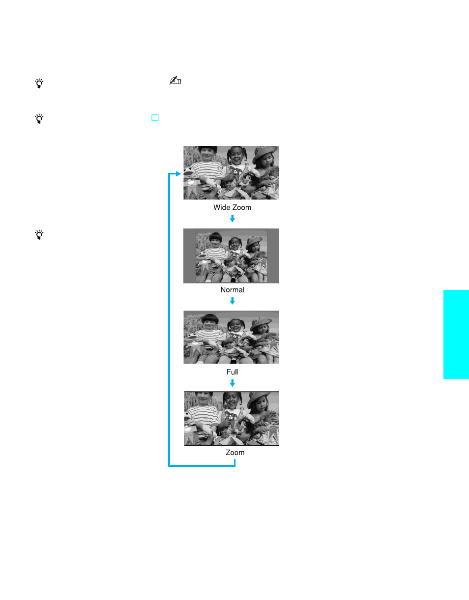 Using wide mode, Features | Sony KE-50XS910 User Manual | Page 61 / 116