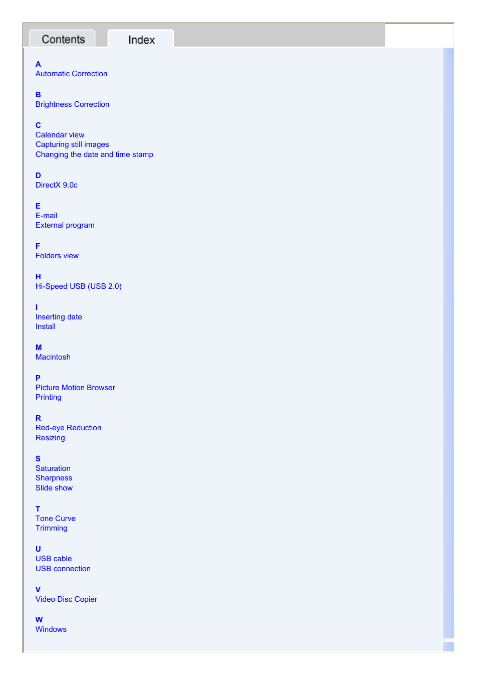 Index | Sony DCR-DVD308 User Manual | Page 33 / 33