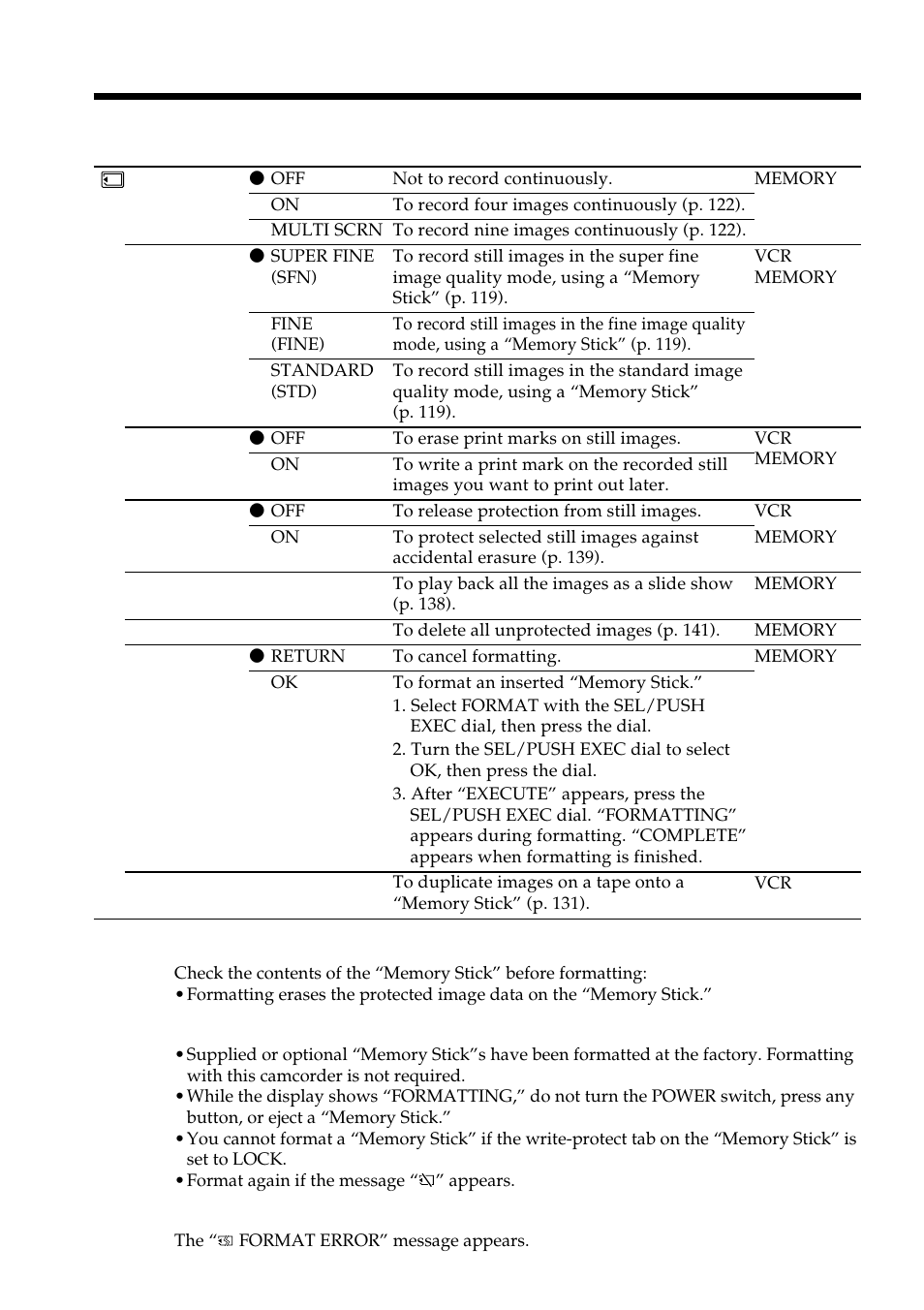Changing the menu settings | Sony DCR-VX2100 User Manual | Page 112 / 176