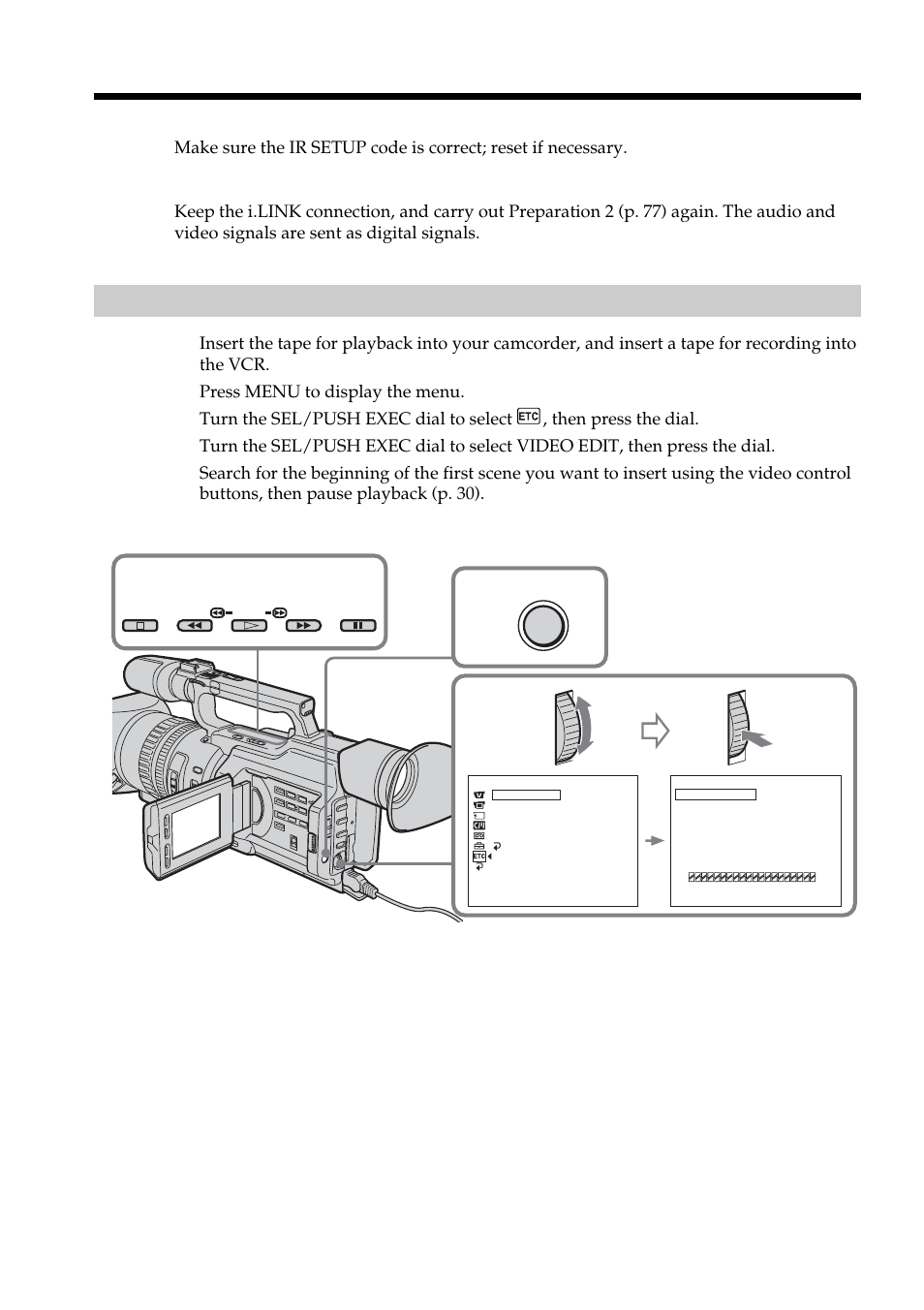Operation 1: making programs | Sony DCR-VX2100 User Manual | Page 84 / 176
