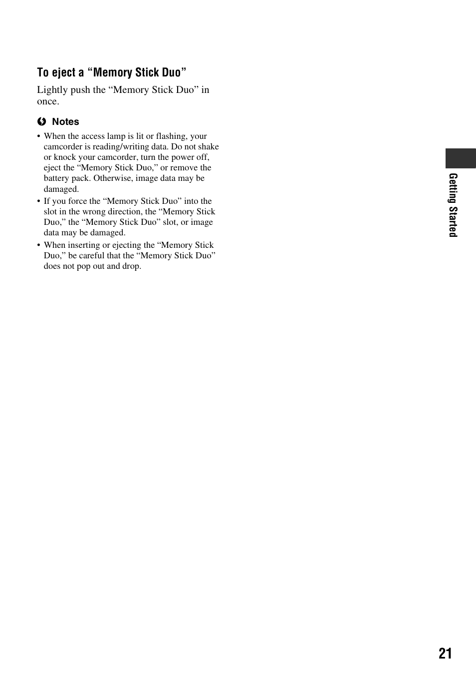 Sony HDR-HC7 User Manual | Page 21 / 131