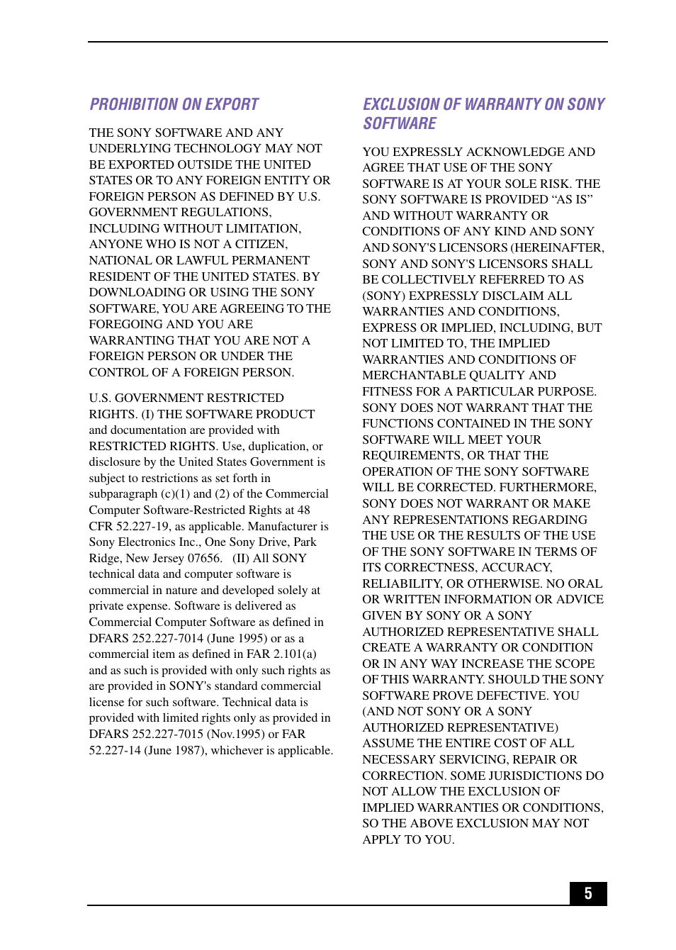 Sony PCV-MXS10 User Manual | Page 5 / 105