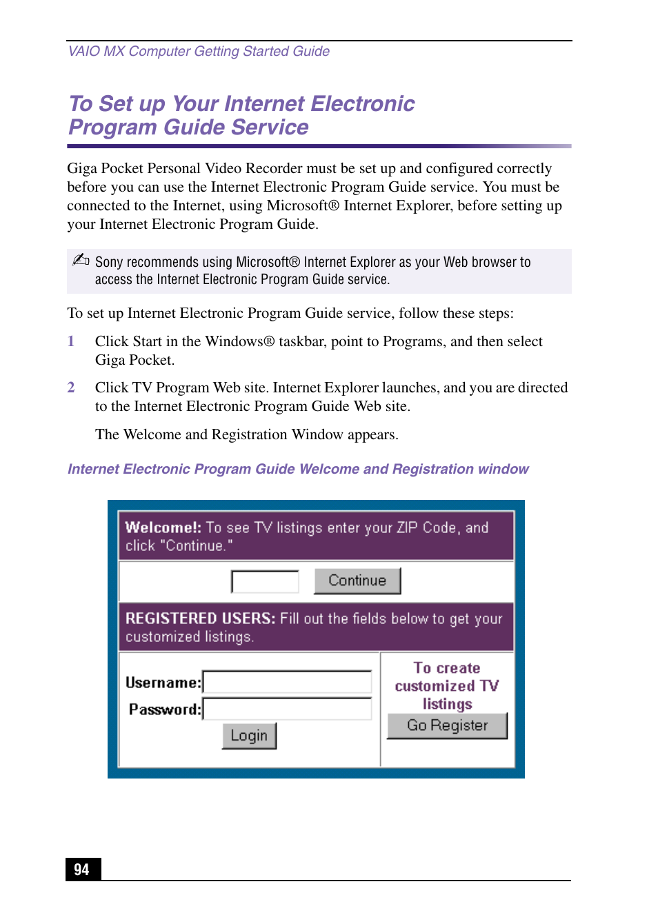 Sony PCV-MXS10 User Manual | Page 94 / 105