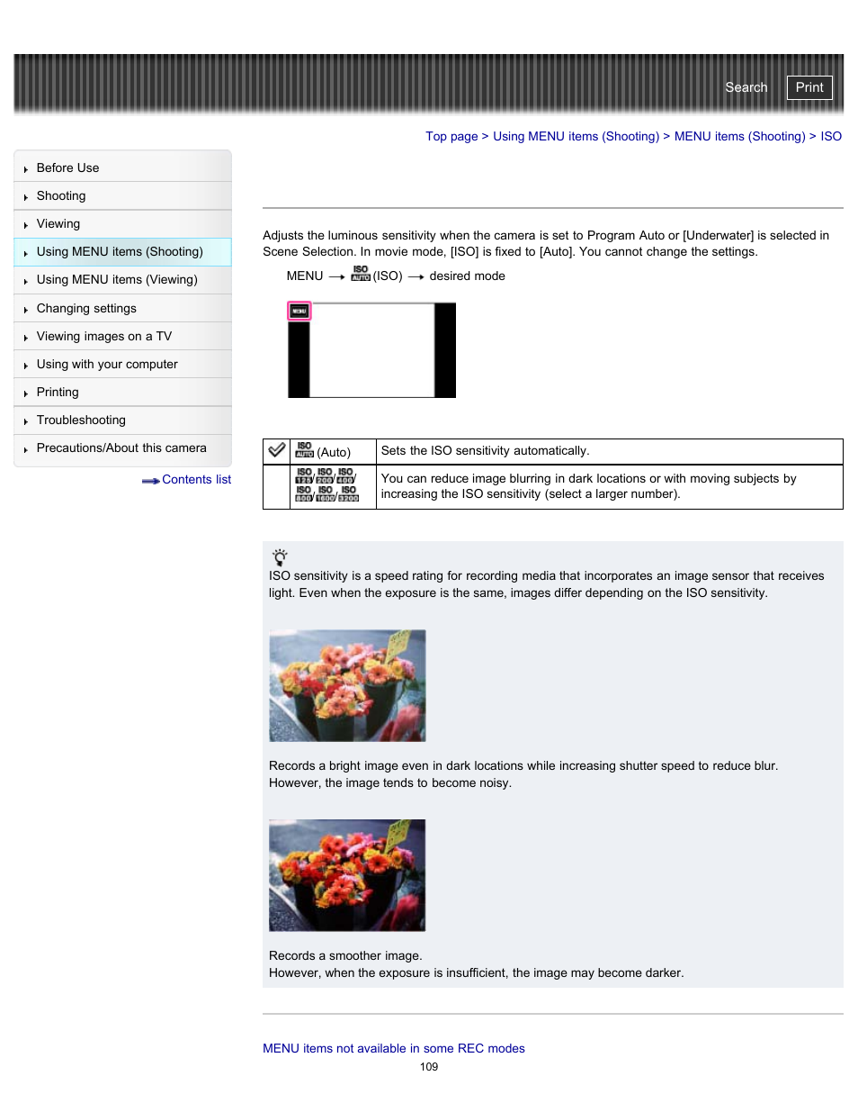Cyber-shot user guide | Sony DSC-TX20 User Manual | Page 109 / 262