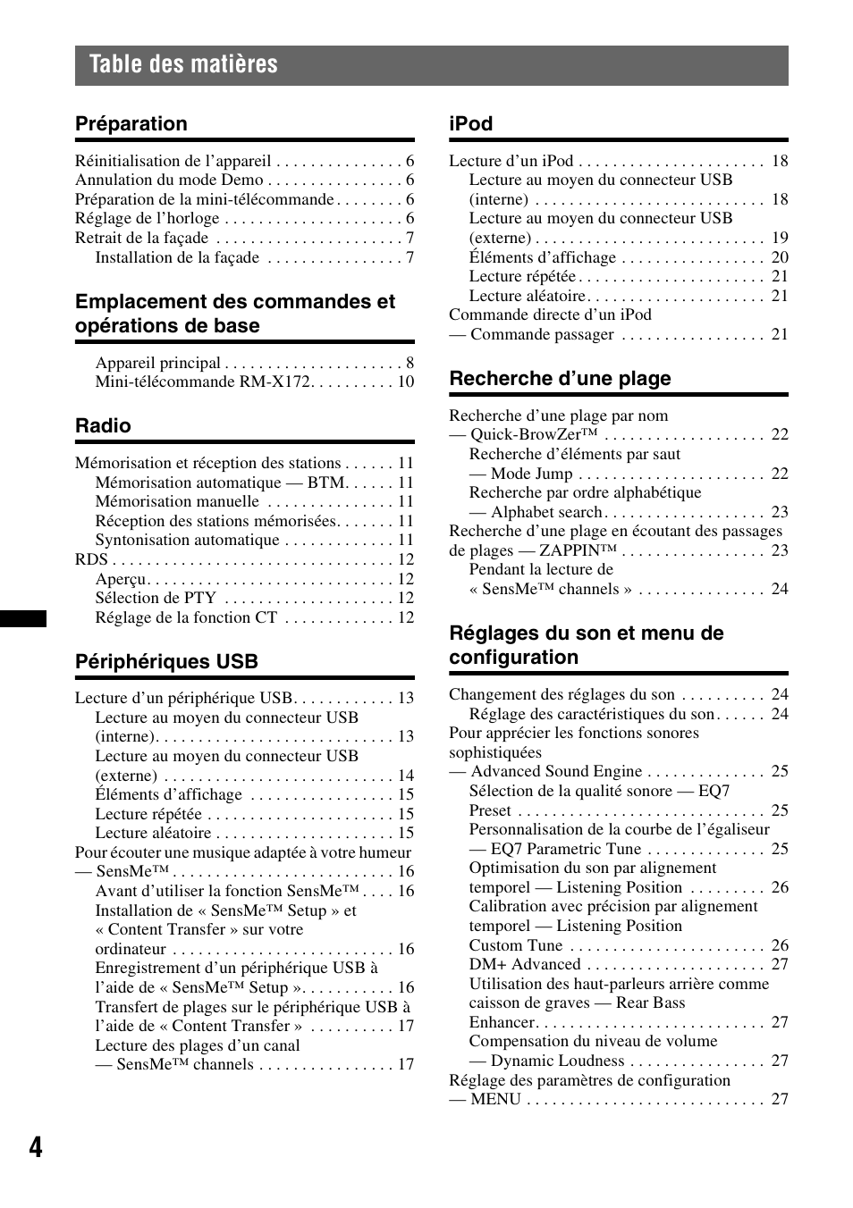 Sony DSX-S200X User Manual | Page 36 / 104