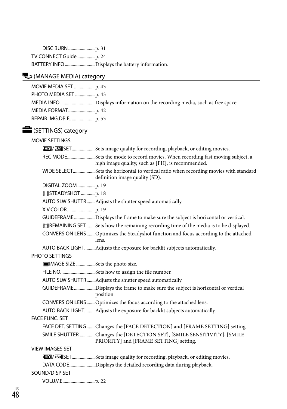 Sony HDR-CX100 User Manual | Page 48 / 124