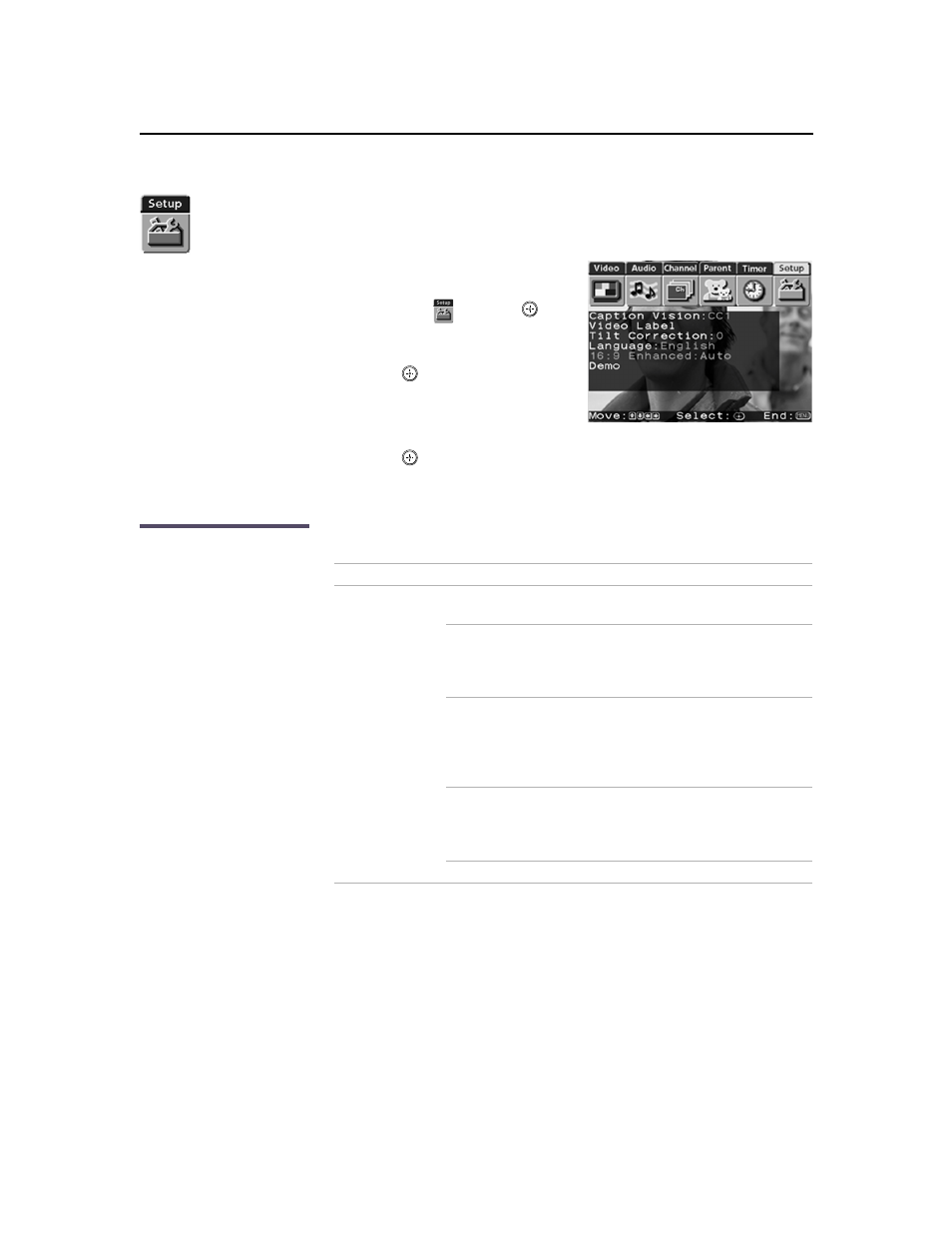 Using the setup menu, Selecting setup options, 47 using the setup menu | Sony KV-36XBR450 User Manual | Page 55 / 72