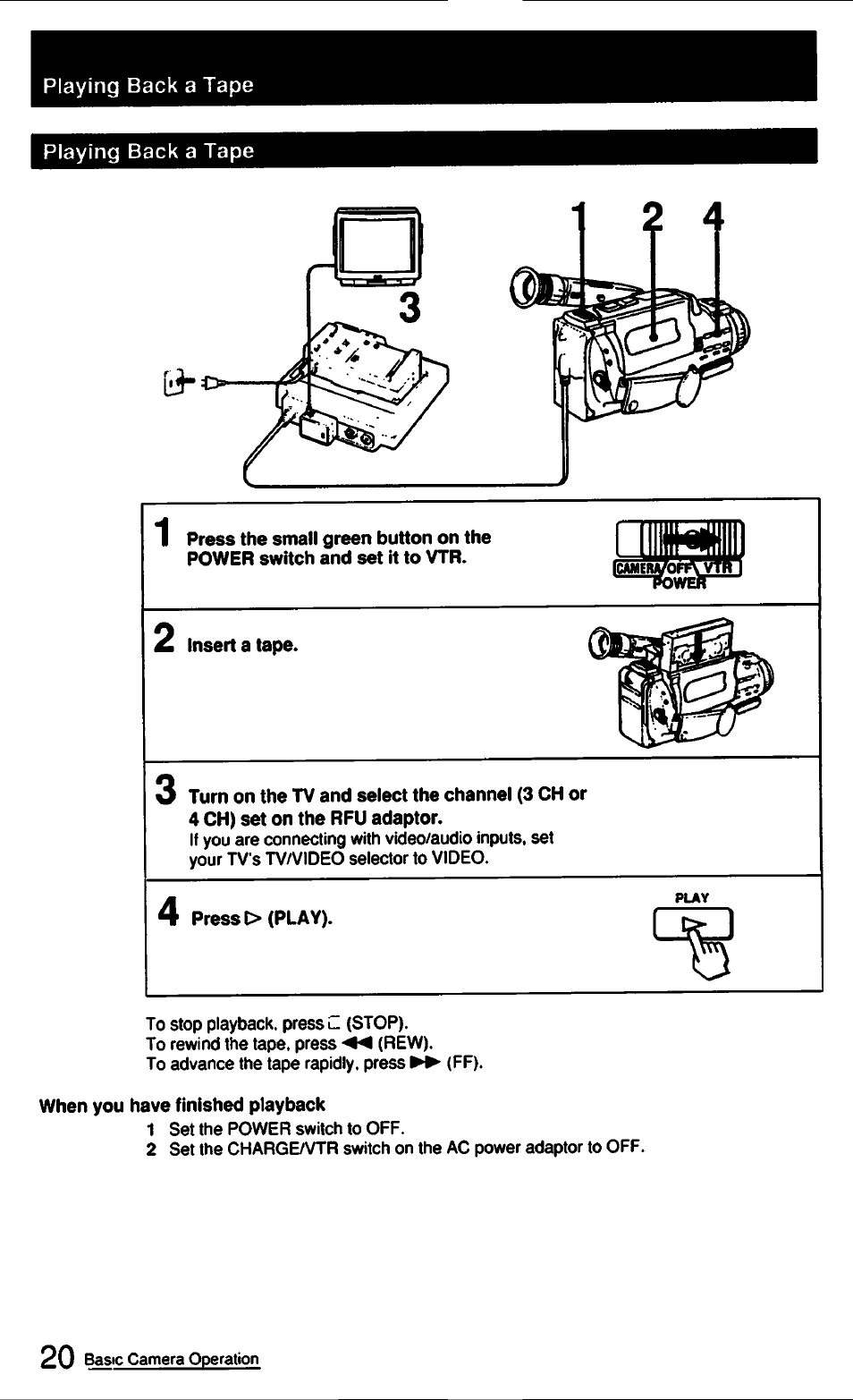 Sony CCD-FX510 User Manual | Page 20 / 76