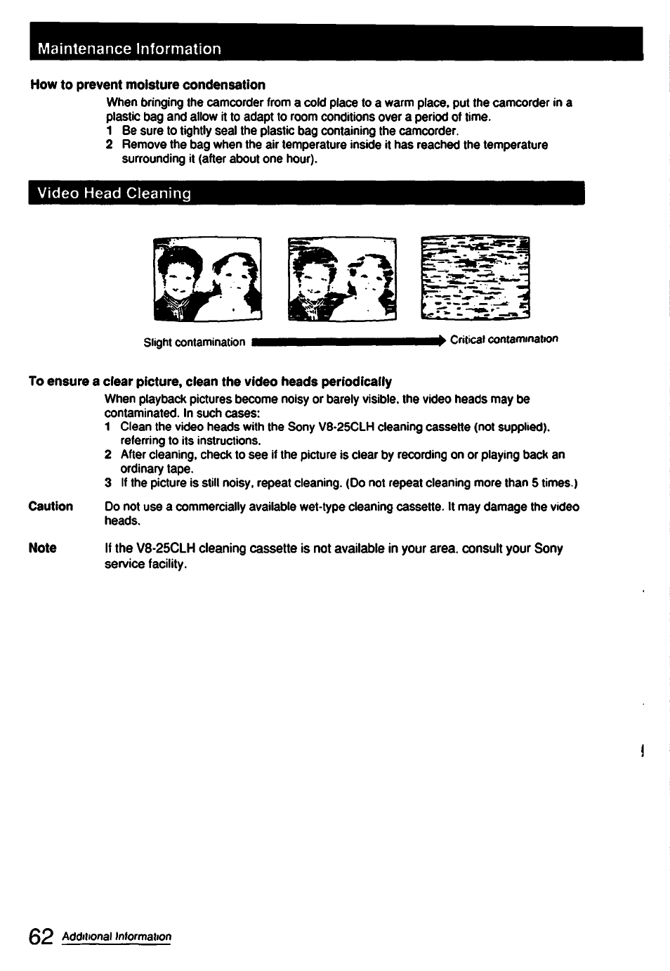 Sony CCD-FX510 User Manual | Page 62 / 76