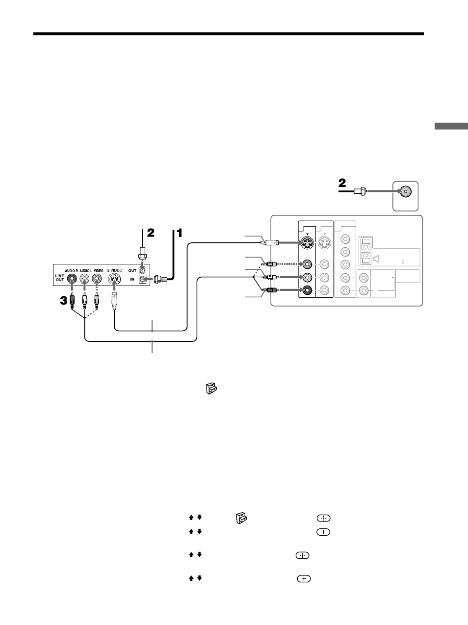Connecting a vcr and cable tv, Connecting and setting the tv | Sony KE-42M1 User Manual | Page 23 / 84