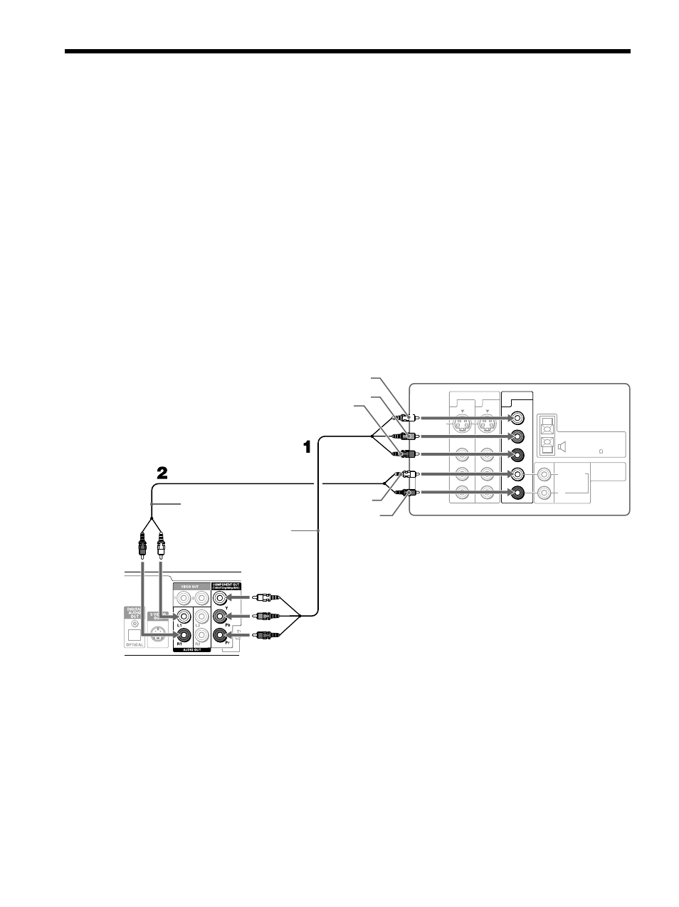 Connecting a digital satellite receiver, Connecting a digital, Satellite receiver | And p, Jacks to the y, p, Jacks on the tv. use the hd/dvd in 4 connections | Sony KE-42M1 User Manual | Page 30 / 84