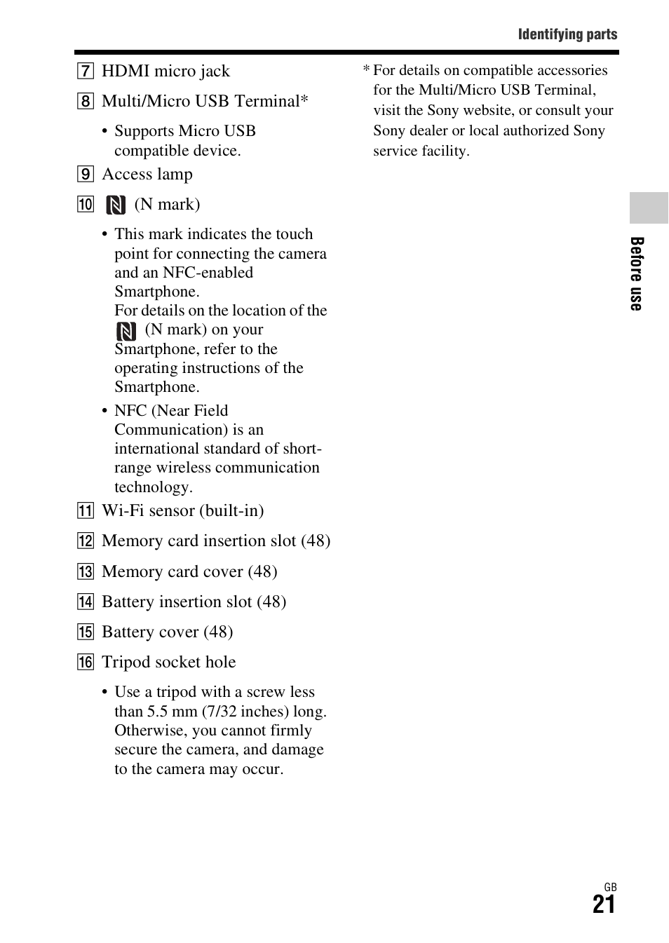 Sony ILCA-77M2Q User Manual | Page 21 / 92