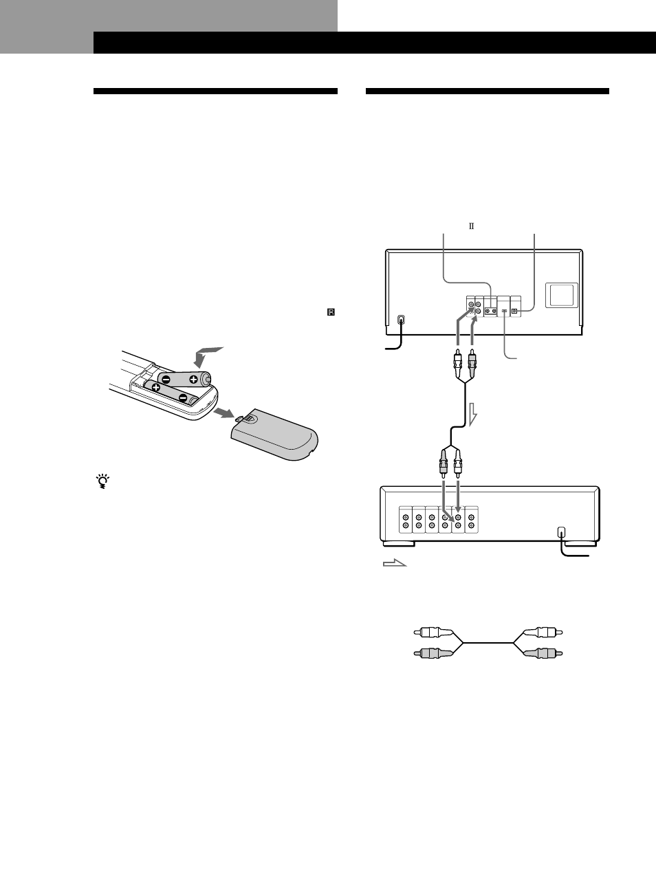 Getting started getting started, Unpacking, Hooking up the system | Getting started, Overview, Inserting batteries into the remote | Sony CDP-CX355 User Manual | Page 4 / 36