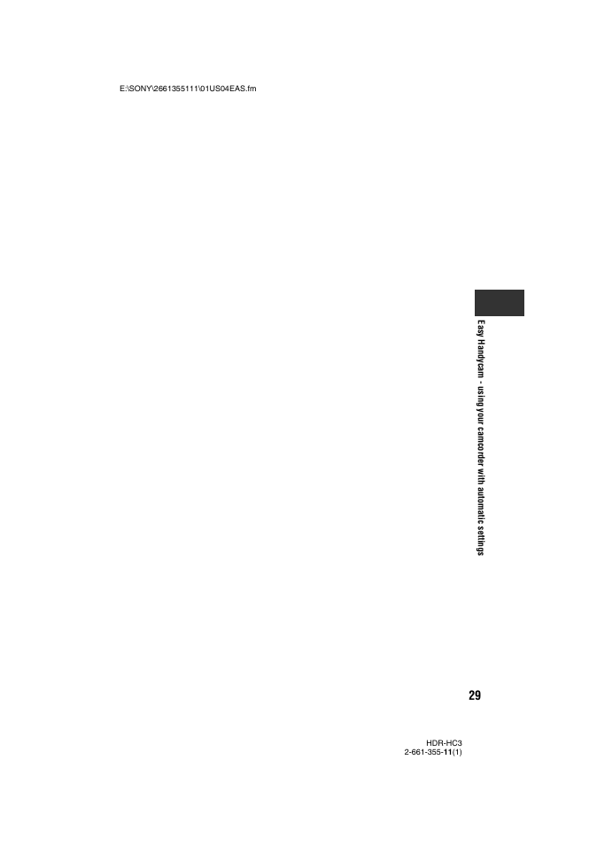 Sony HDR-HC3 User Manual | Page 29 / 135