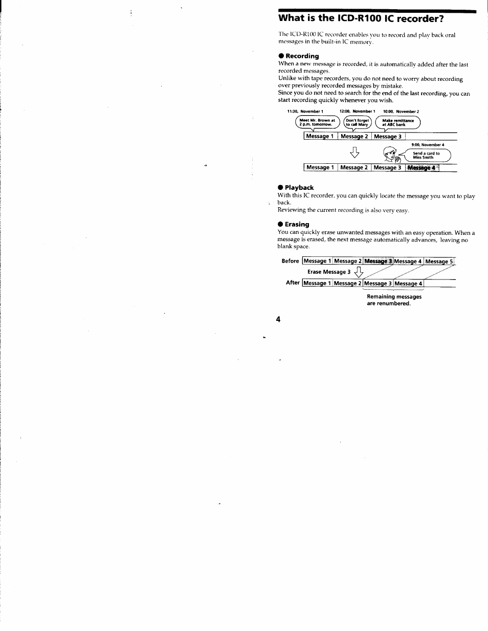 What is the icd-r100 ic recorder | Sony ICD-R100VTP User Manual | Page 5 / 50