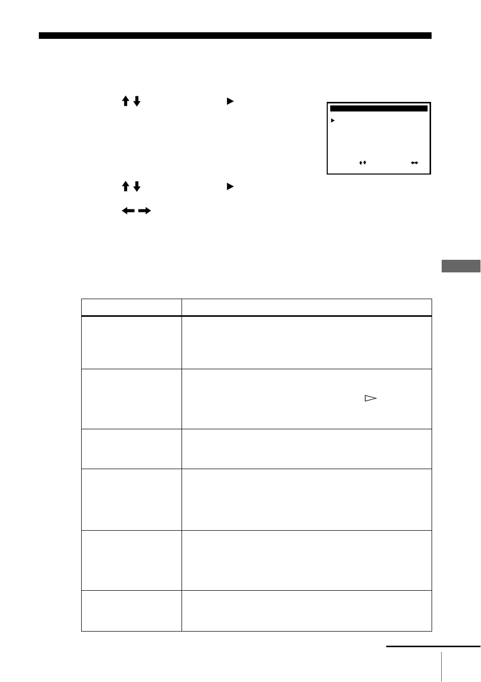 Changing menu options | Sony SLV-N900 User Manual | Page 69 / 84