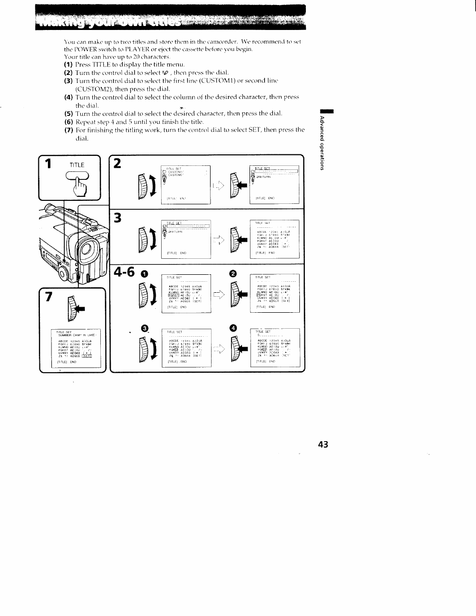 Sony CCD-TR516 User Manual | Page 43 / 76