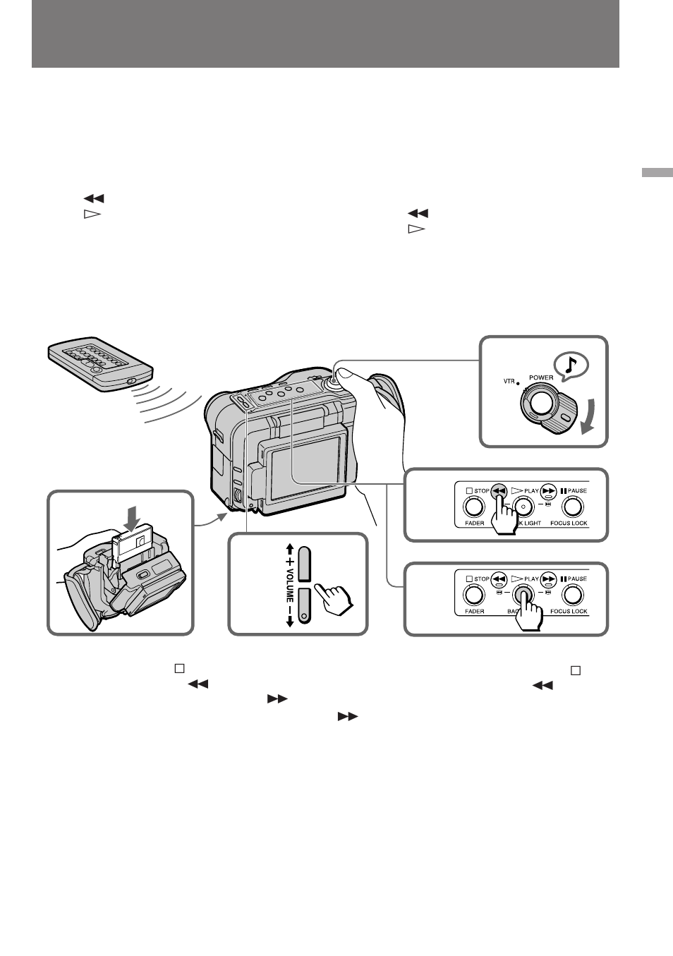 Reproducción de cintas, Playing back a tape | Sony DCR-SC100 User Manual | Page 24 / 116