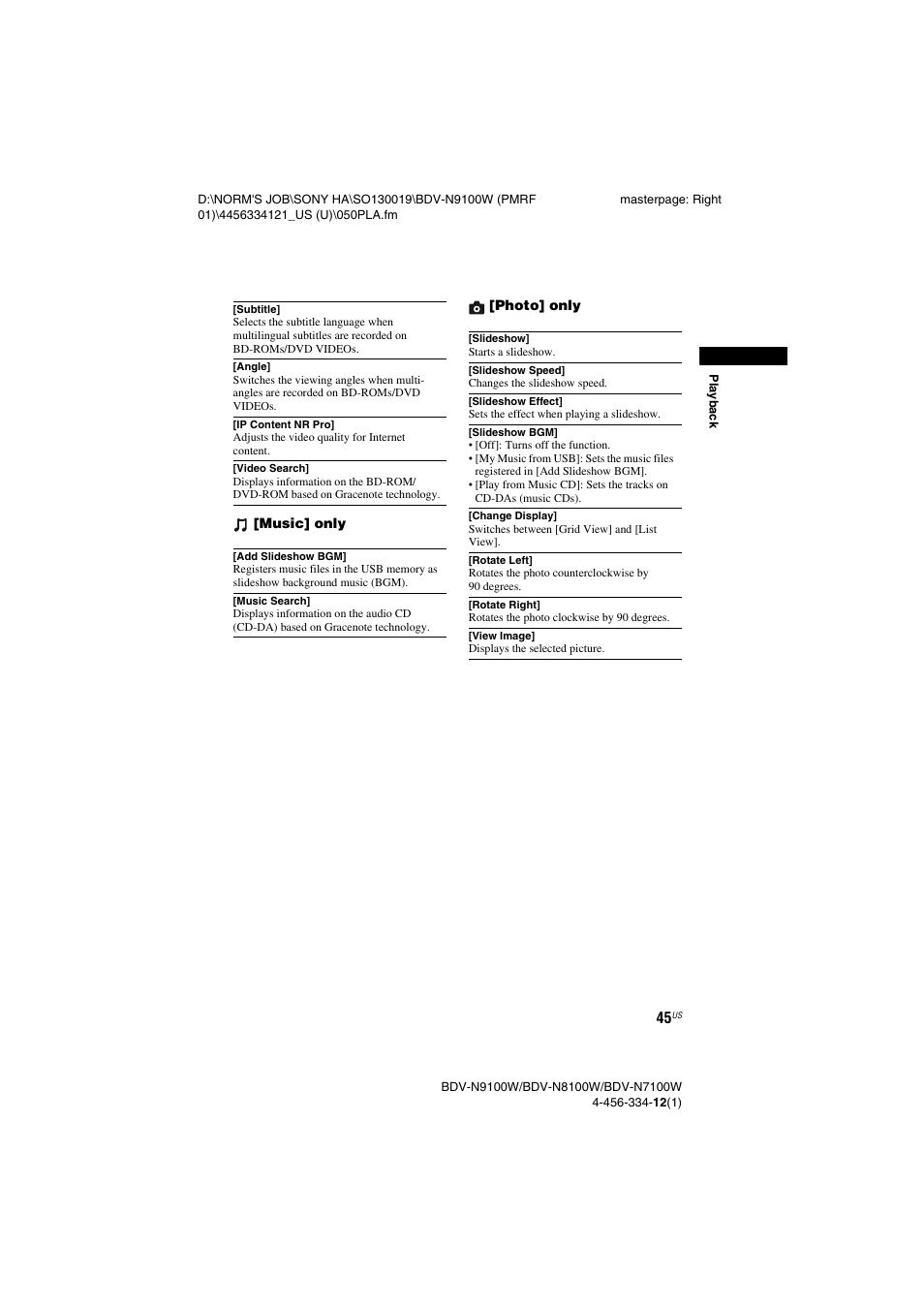 Sony BDV-N8100W User Manual | Page 45 / 88