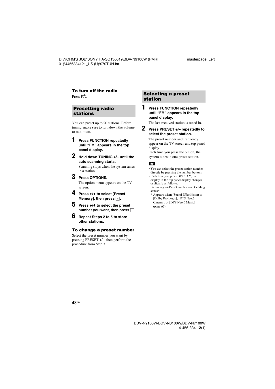 Es 48, 53) | Sony BDV-N8100W User Manual | Page 48 / 88