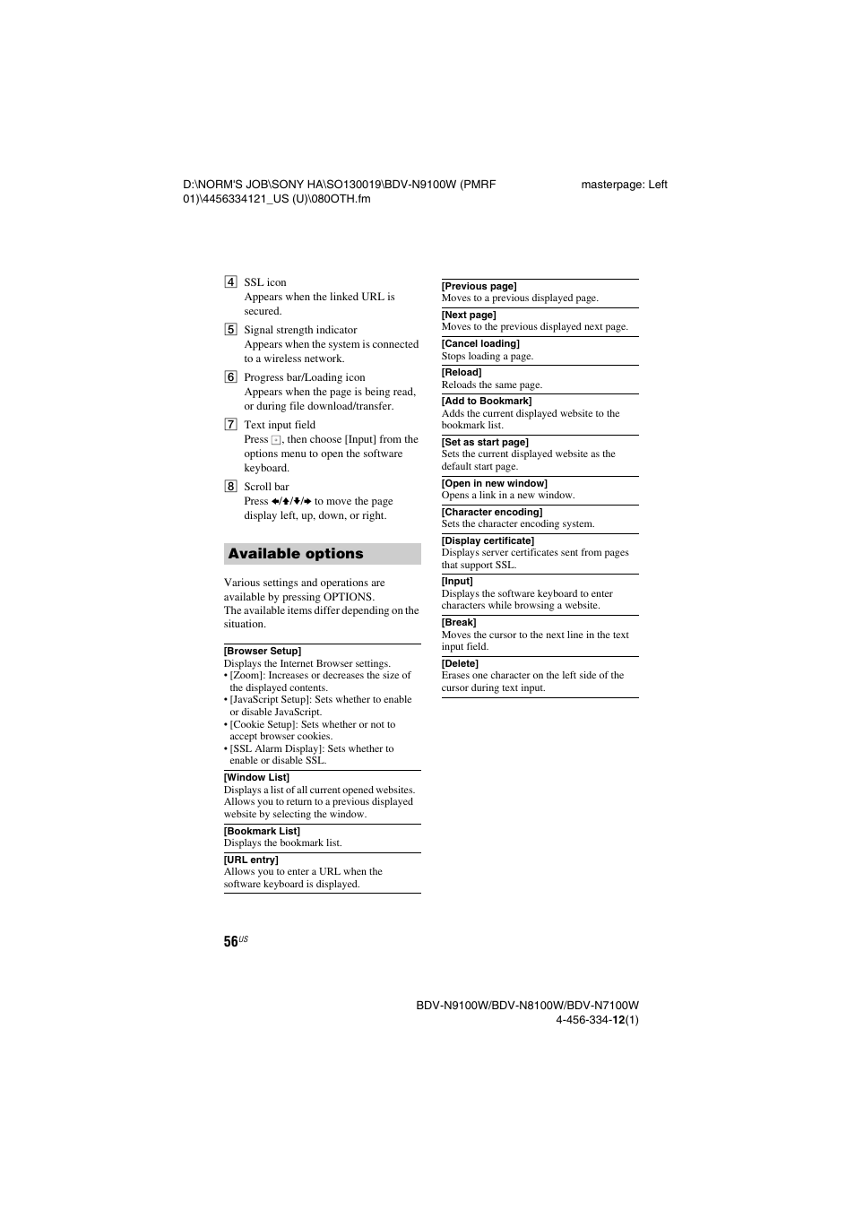 Sony BDV-N8100W User Manual | Page 56 / 88