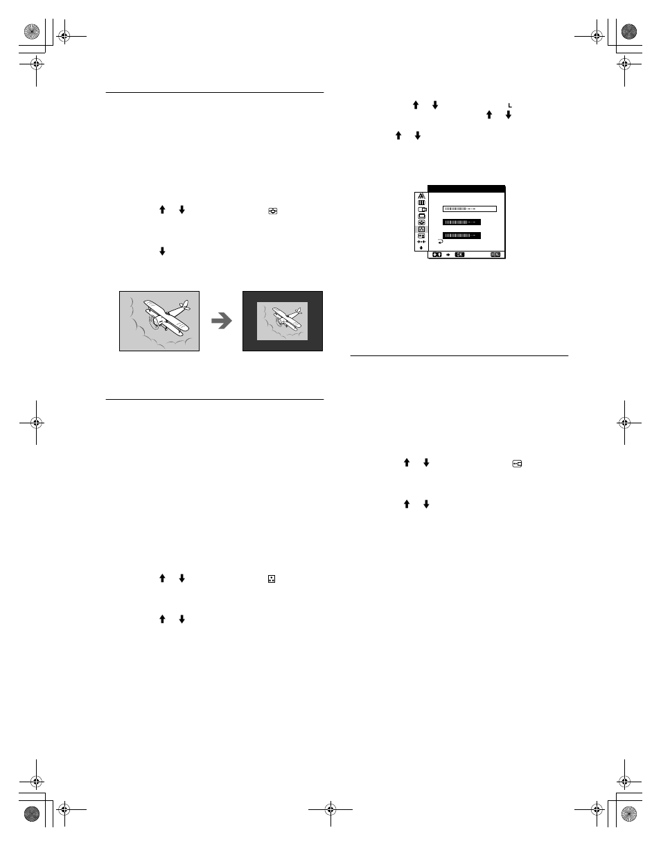 Adjusting the color temperature (color), Changing the menu’s position (menu position) | Sony SDM-N50R User Manual | Page 14 / 104