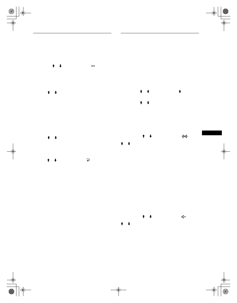 Resetting the adjustments (reset), Additional settings (option) | Sony SDM-N50R User Manual | Page 15 / 104