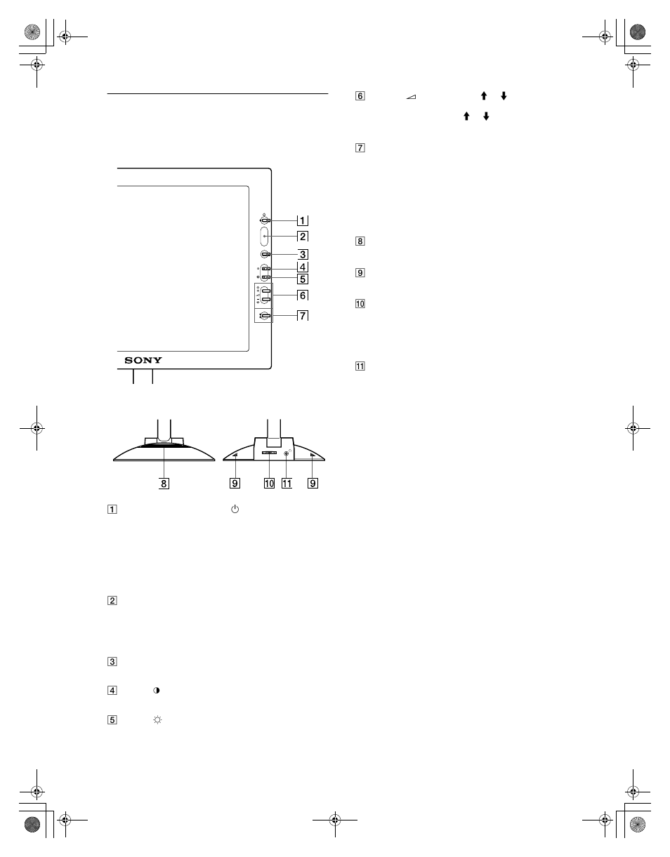 Identification des composants et des commandes | Sony SDM-N50R User Manual | Page 26 / 104