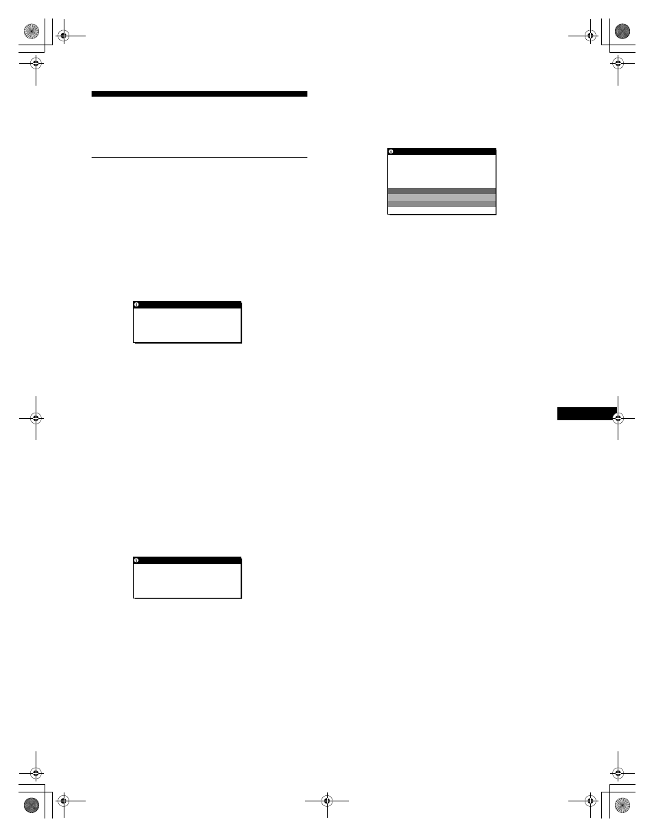 Störungsbehebung, Bildschirmmeldungen | Sony SDM-N50R User Manual | Page 59 / 104