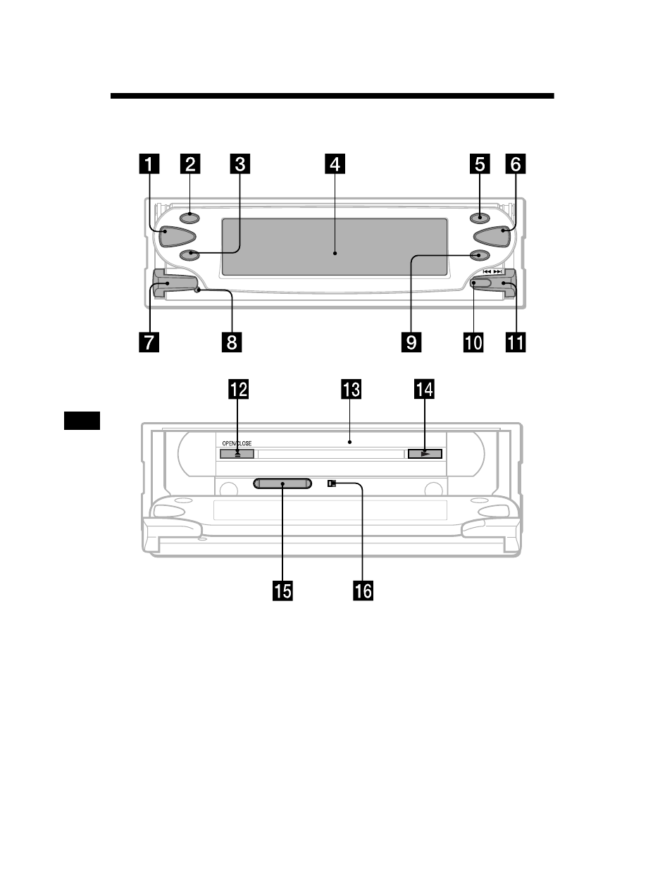 Ubicación de los controles | Sony MEX-5DI User Manual | Page 118 / 170