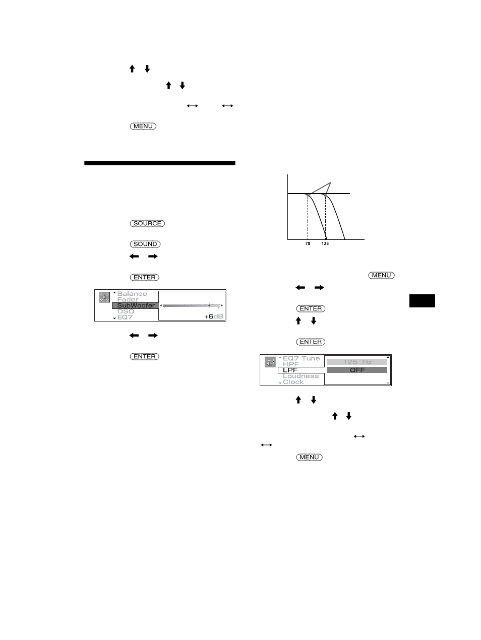 Ajuste del volumen de los altavoces, Potenciadores de graves | Sony MEX-5DI User Manual | Page 157 / 170